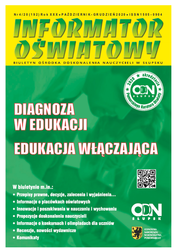 Grafika Nr 4/2020 (192) Diagnoza w edukacji; Edukacja włączająca