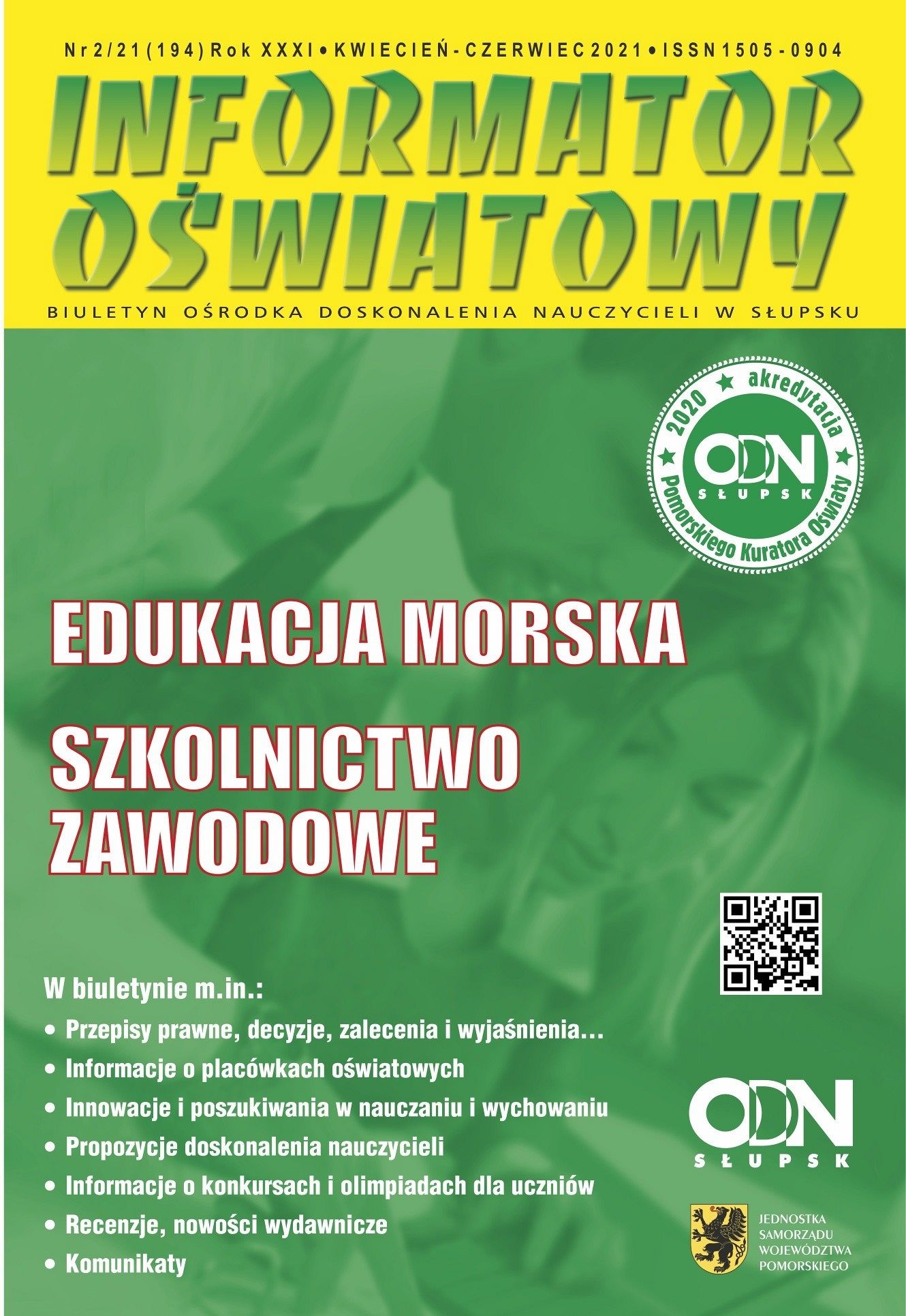 Grafika Nr 2/2021 (194) Edukacja morska, Szkolnictwo zawodowe