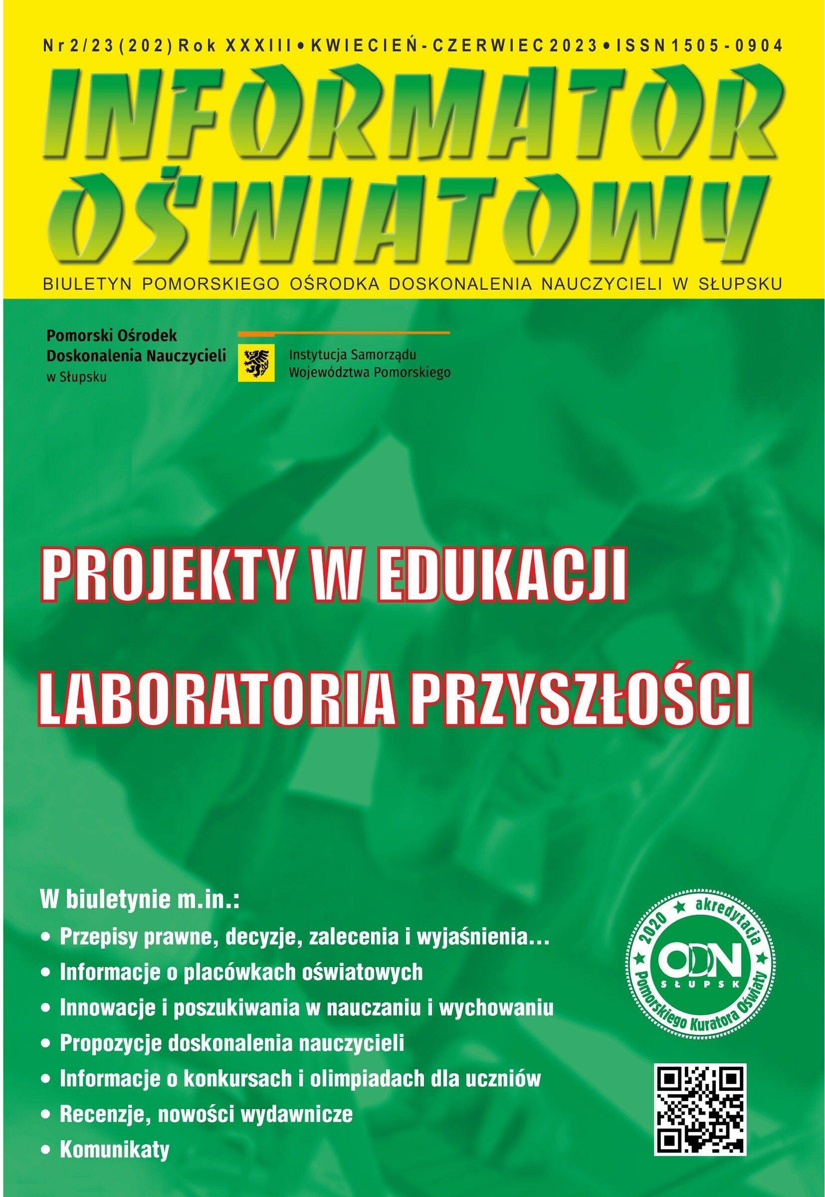 Grafika Nr 2/2023 (202) Projekty w edukacji; Laboratoria Przyszłości