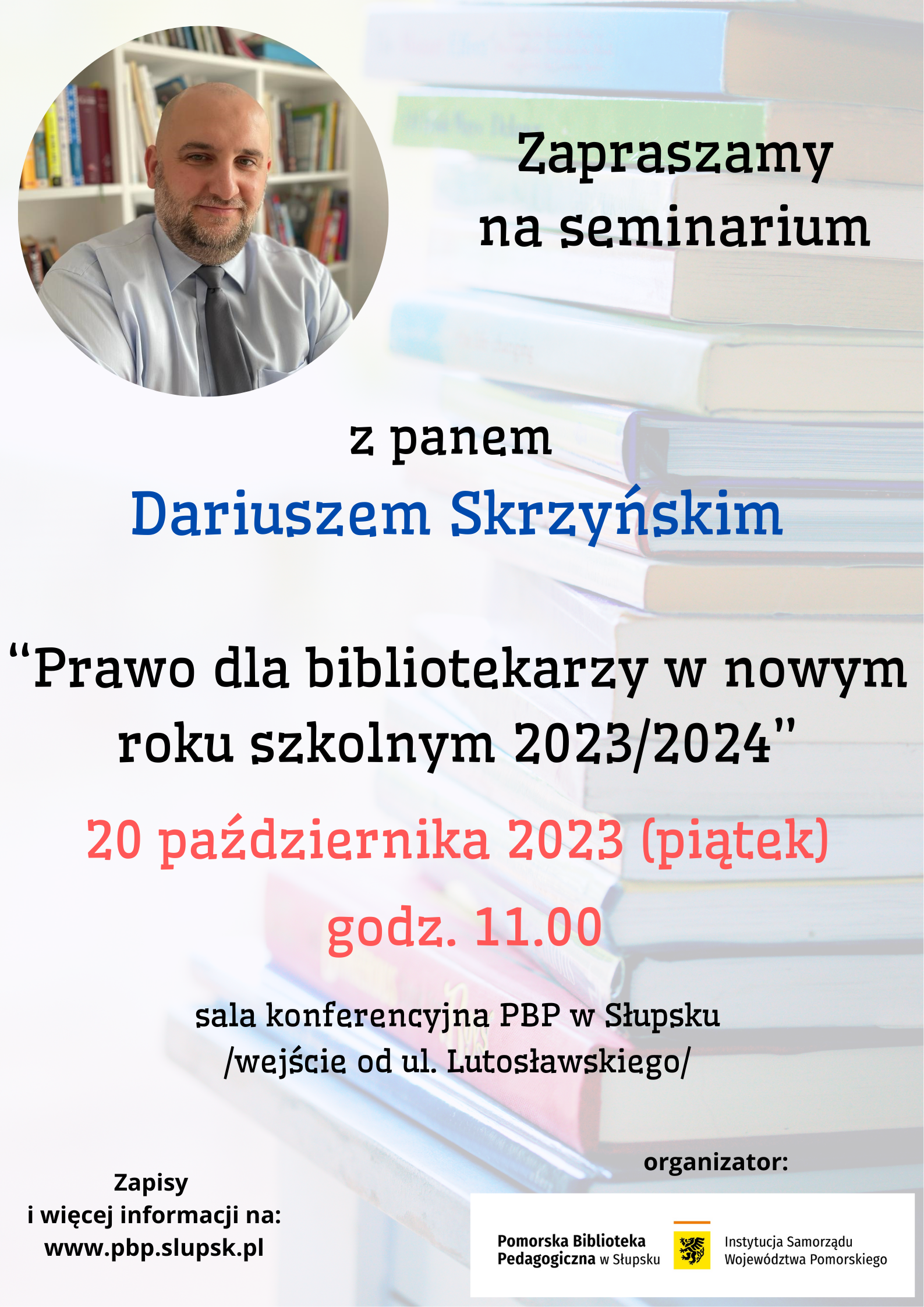 Grafika Seminarium: Prawo dla bibliotekarzy w nowym roku szkolnym 2023/2024