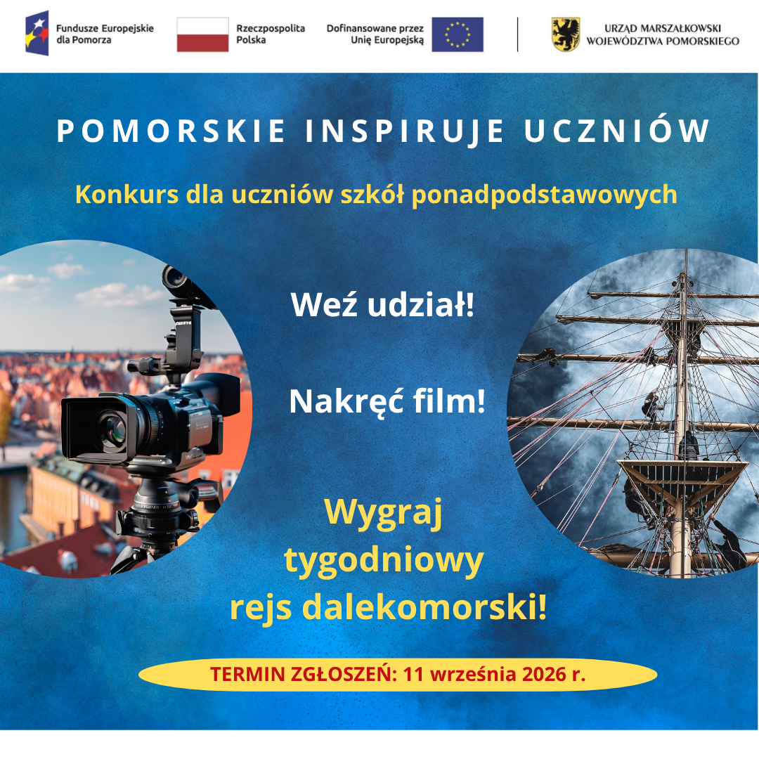 Grafika Konkurs: Pomorskie inspiruje uczniów. Edycja 2026/2027