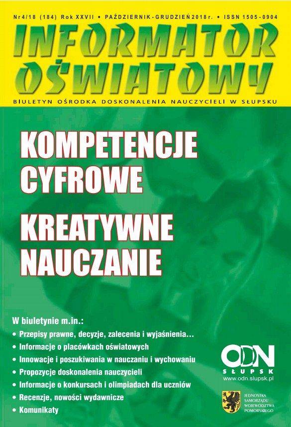 Grafika Nr 4/2018 (184) Kompetencje cyfrowe; Kreatywne nauczanie