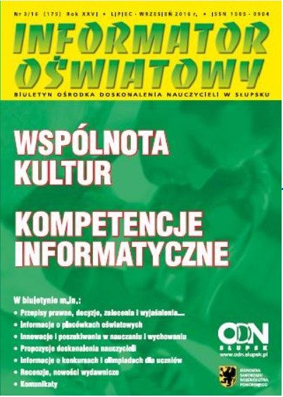 Grafika Nr 3/2016 (175) Wspólnota kultur; Kompetencje informatyczne