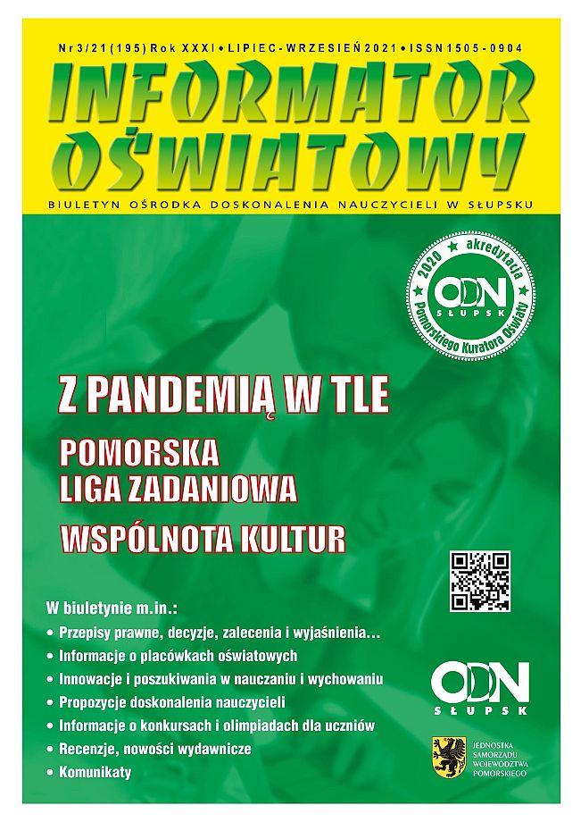 Nr 3/2021 (195) Pomorska Liga Zadaniowa; Wspólnota kultur