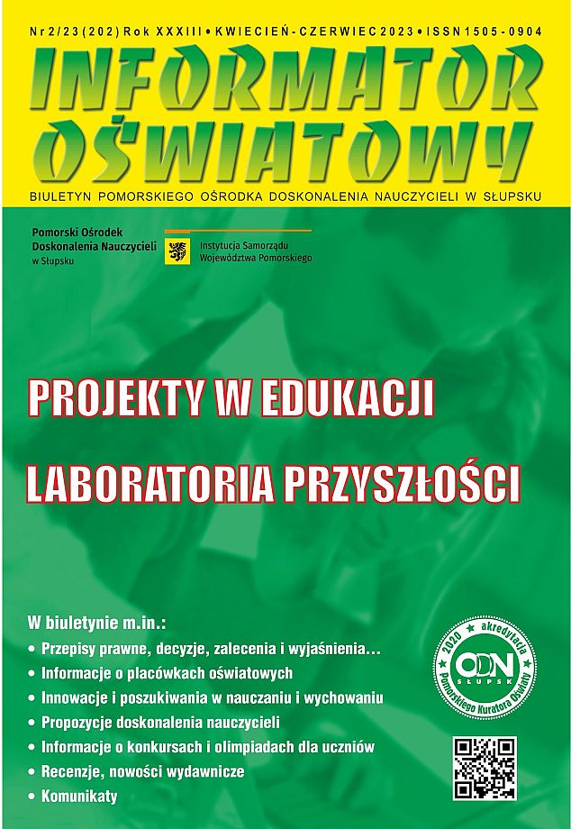 Nr 2/2023 (202) Projekty w edukacji; Laboratoria Przyszłości