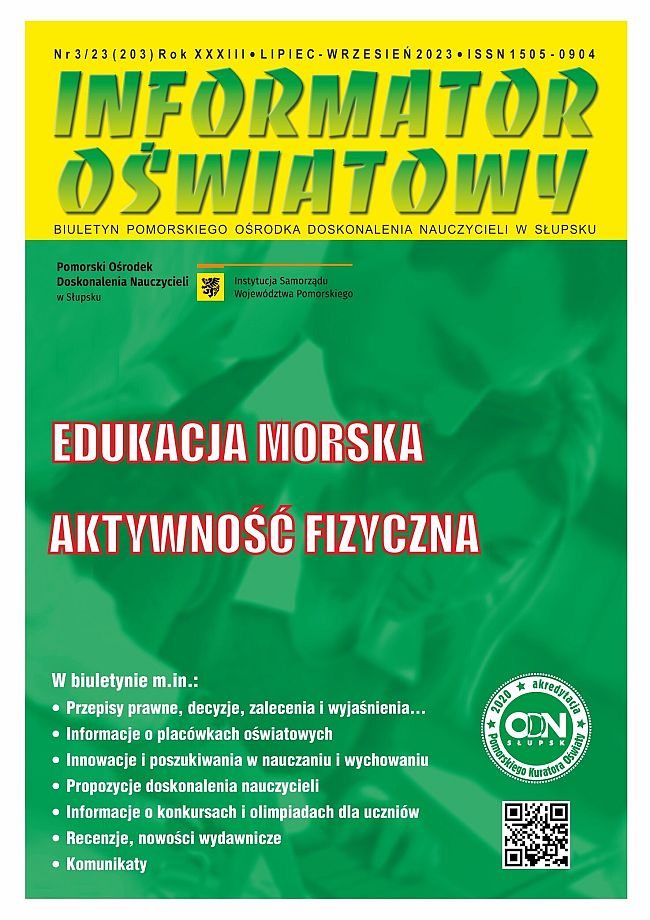 Nr 3/2023 (203) Edukacja morska; Aktywność fizyczna