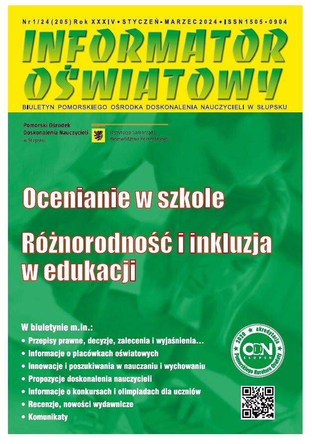 Nr 1/2024 (205) Ocenianie w szkole; Różnorodność i inkluzja w edukacji