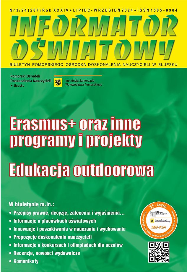 Nr 3/2024 (207) Edukacja outdoorowa; Erasmus+, inne programy i projekty