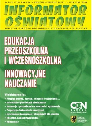 Nr 2/2015 (170) Edukacja przedszkolna i wczesnoszkolna; Innowacyjne nauczanie