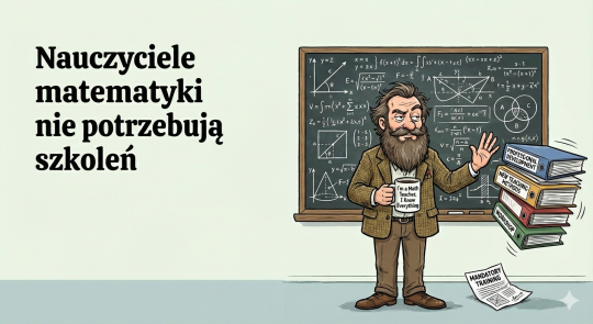 Okiem metodyka: nauczyciele nie potrzebują szkoleń.