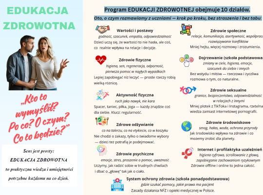 Ulotka informacyjna dla rodziców