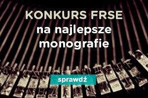 Grafika Konkurs „Monografie FRSE” – wydaj u nas!