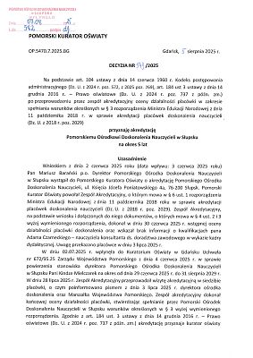 Akredytacja PODN str.1