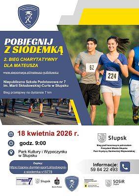 Grafika Pobiegnij z Siódemką. 2. bieg charytatywny dla Mateusza